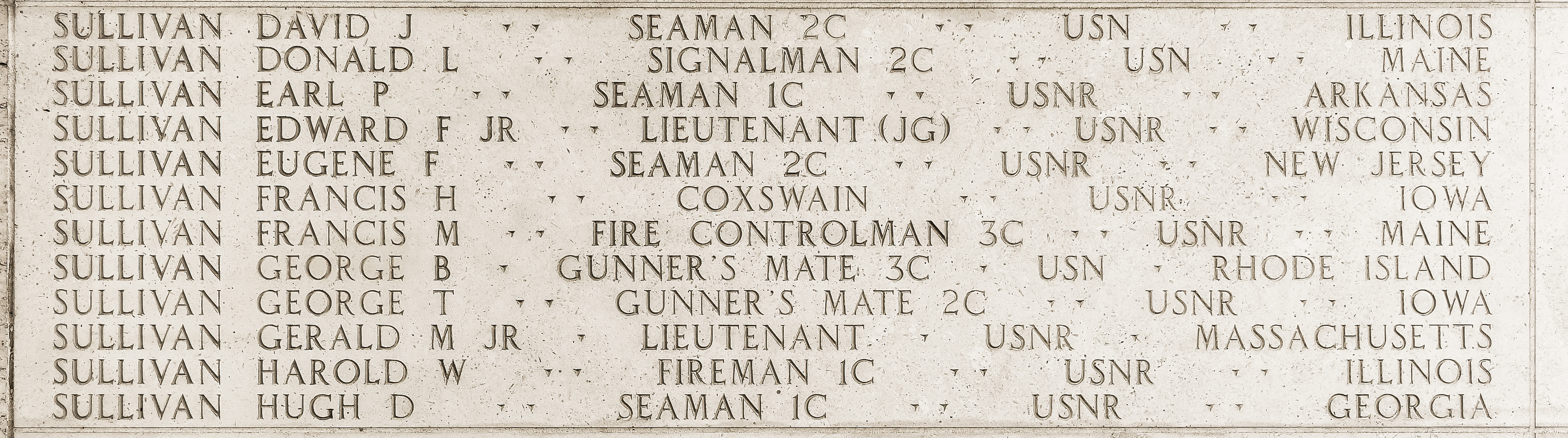 Francis M. Sullivan, Fire Controlman Third Class